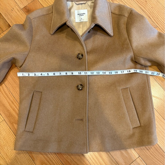 Abercrombie & Fitch Camel Wool Blend Coat - Picture 8 of 13